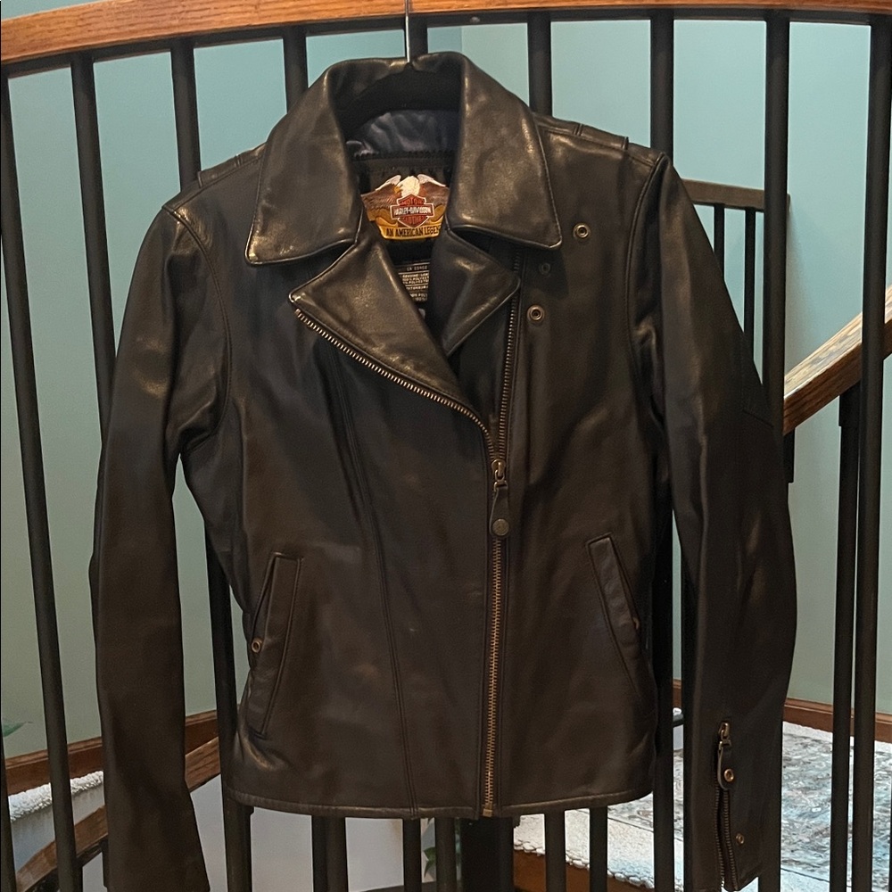 Harley-Davidson Black Leather Motorcycle Jacket